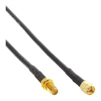 InLine 40860A coax-kabel 10 m Zwart