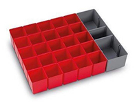 L-BOXX 6000010085 Accessoire de boîte de rangement Gris, Rouge Ensemble de boîte d'inserts