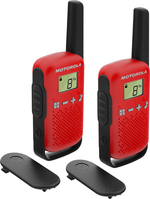 Motorola TALKABOUT T42 kétirányú rádió/adóvevő 16 csatornák Fekete, Vörös