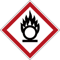 Brady GHS Symbol - Oxidising 4 pcs