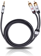 OEHLBACH 60004 audio kabel 3 m 3.5mm 2 x RCA Zwart