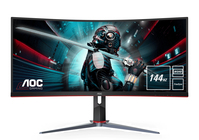 AOC G2 CU34G2X pantalla para PC 86,4 cm (34") 3440 x 1440 Pixeles Quad HD LCD Negro, Rojo