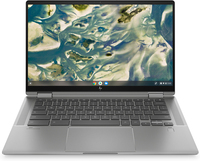 HP Chromebook x360 14c-cc0004na Intel® Core™ i5 i5-1135G7 35.6 cm (14") Touchscreen Full HD 8 GB DDR4-SDRAM 256 GB SSD Wi-Fi 6 (802.11ax) ChromeOS Silver