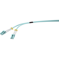 Renkforce RF-4769928 InfiniBand/fibre optic cable 3 m LC OM3 Aqua colour