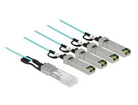 DeLOCK Aktives Optisches Kabel QSFP+ zu 4 x SFP+ 10 m