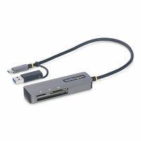 StarTech.com Lector USB 3.0 de Tarjetas de Memoria Flash SD CompactFlash y microSD - Grabador USB-C de Tarjetas de Memoria - Lector USB Tipo C de Tarjetas SD CF microSD con Adap...