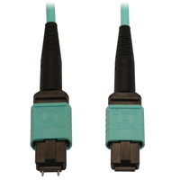 Tripp Lite N842B-05M-12-MF kabel optyczny 5 m MPO/MTP OFNR OM3 Kolor Aqua, Czarny