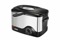 Unold 58615 friteuse Unique Autonome 1200 W Noir, Acier inoxydable