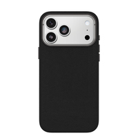 OtterBox Symmetry Cactus Leather Series voor Apple iPhone 17 Pro Max, Noir Ash
