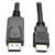 Tripp Lite P582-003-V2 video kabel adapter 0,91 m DisplayPort HDMI Zwart, Metallic
