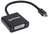 Manhattan 152549 câble vidéo et adaptateur 0,195 m Mini DisplayPort DVI-I Noir