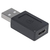 Manhattan 354653 tussenstuk voor kabels USB A USB C Zwart