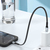 DUDAO USB-C to Lightning 20W PD 0.23m Cable Black - Kabel - Digital/Daten 0,23 m Czarny