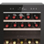 Haier Wine Bank 50 Serie 7 HWS42GDAU1 Nevera de vino Independiente Negro 42 botella(s)