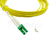 BlueOptics SFP3132BU1MX Glasvezel kabel 1 m LC SC G.657.A1 Geel