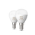 Philips Hue White and colour ambience Lustre – E14 smart bulb – (2-pack)