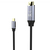 Inca ITCH-02TX HDMI kabel 2 m HDMI Type A (Standaard) USB Type-C Zwart