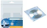 HERMA pochette autocollante pour 1 CD/DVD, en PP (6500497)