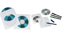 hama Pochette papier pour 1 CD/DVD, 100 pièces, blanc (1651174)