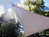 Solar Sonnensegel mit 107 LEDs Dreieck Taupe 3,6m - Terrassensegel & Ösenset
