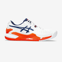 Men's Multicourt Tennis Shoes Gel Resolution 9 - White/orange - 10.5 - 46