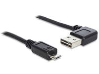 DELOCK USB Kabel A -> Micro-B St/St 1.00m 90°sw Easy USB
