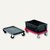 Durable Rollwagen Lagertrolley, schwarz, 4Rollen, 2fix 2beweglich