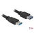 DELOCK kábel USB 3.0 Type-A male / female hosszabbító 3m fekete