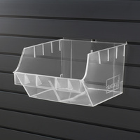 Storbox „Big” / Warenschütte / Box für Lamellenwandsystem | átlátszó kristályszerű