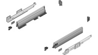 HETTICH ArciTech Schubkasten Komplett-Set 94/94 NL 300mm, silber, mit Vollauszug Silent System 40kg, KS 16mm