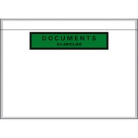 Boîte de 1000 pochettes document ci-inclus recyclées format C5 22,8 x 16,5 cm transparent
