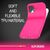 NALIA Neon Handy Hülle für iPhone 12 / iPhone 12 Pro, Slim Case Schutz Cover TPU Pink