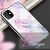 NALIA Marmor Case für iPhone 12 mini, 9H Glas Cover Handy Hülle Schutz Kratzfest Pink Blau