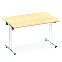 Dynamic Impulse 1200mm Folding Rectangular Table Maple Top I000717