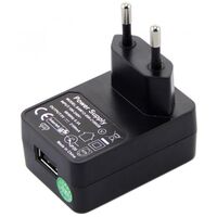 USB Power Supply, 100-240 VAC Input with Europe plug, Output = 5 V, 2.5 A Ladegeräte für mobile Geräte