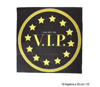 vip lot de 16 serviettes en papier 33cm