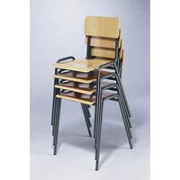 Stacking chair, beech plywood