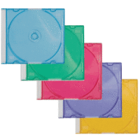 CD-Hülle Slim Line farbig sortiert VE=25 Stück