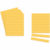 Einsteckkarten Planrecord A4 hoch B210xH297mm VE= 5 Bogen a 8 Streifen gelb