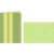 Grußkarten+Umschläge Bordüren 11,3x16,5cm VE=5 Sets grün