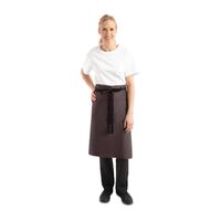 Chef Works Unisex Bistro Professional Apron in Black Size R
