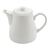 Olympia Whiteware Teapots - Vitrified Body Dishwasher Safe 795ml Pack of 4