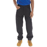 ACTION WORK TROUSERS BLACK 38