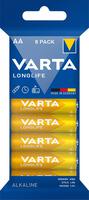 Batterie LONGLIFE AA, 8-er Folie VARTA