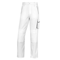 Pantalone da lavoro Panostyle M6PAN - sargia/poliestere/cotone - bianco/grigio - taglia L - Deltaplus