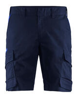 Industrie Shorts Stretch 1446 marineblau/kornblau
