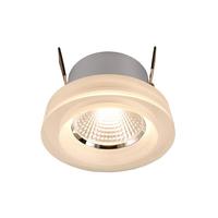 LED Deckeneinbauleuchte COB 68 ACRYL, 6,5W, 30°, Aluminium, silber, satiniert, 2700K