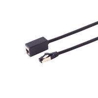 Netzwerk-RJ45 Patchkabel-Verlängerung Cat. 8.1 LSZH schwarz 5,0m