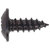 Sealey BST3510 Self Tapping Screw 3.5 x 10mm Flanged Head Black Pozi Pack Of 100