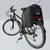 Duża torba rowerowa na bagażnik 35l + pokrowiec przeciwdeszczowy czarny